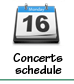 Concerts schedule