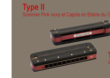 Type II - Sommier Pink Ivory et capots Ebne du Gabon