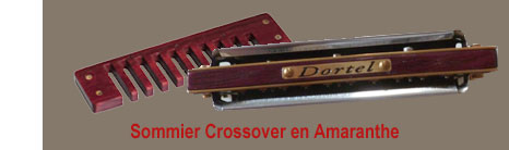 Sommier en Amaranthe pour Hohner Crossover, Marine Band Deluxe ou Thunderbird